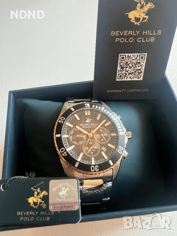 Чисто нов мъжки часовник Beverly Hills Polo Club (BP5018Y.540) – Пълен комплект, снимка 3 - Мъжки - 54689233