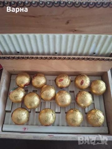 Дървена пирографирана кутия