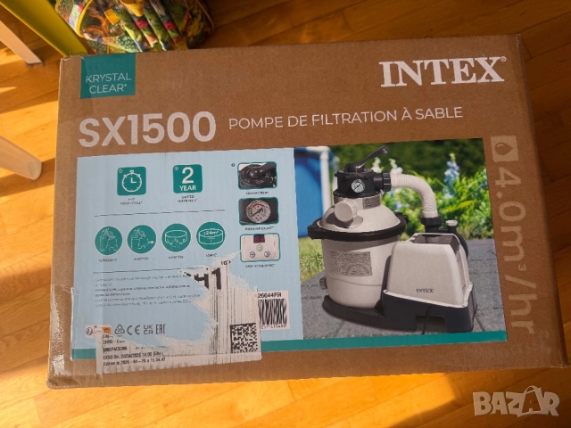Помпа с пясъчен филтър Intex