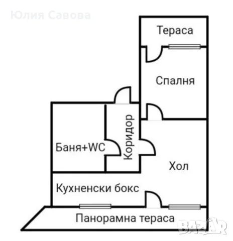 Двустаен апартамент 