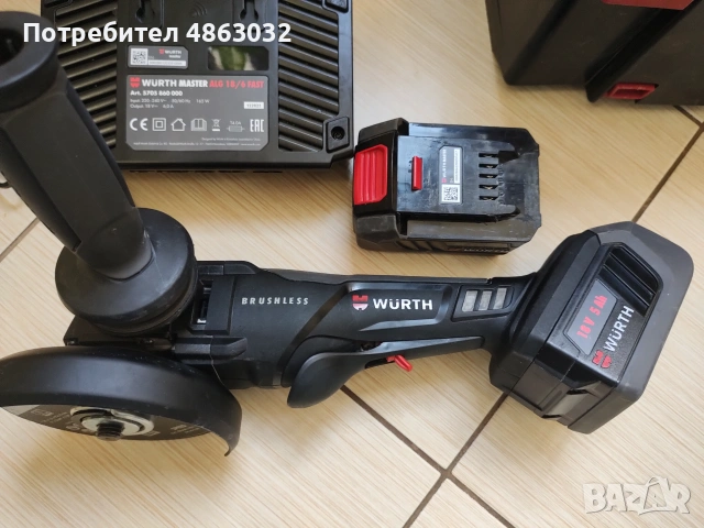 Акомулаторен Ъглошлайф WURTH AWS18-125P M-CUBE , снимка 2 - Ъглошлайфи - 55013680