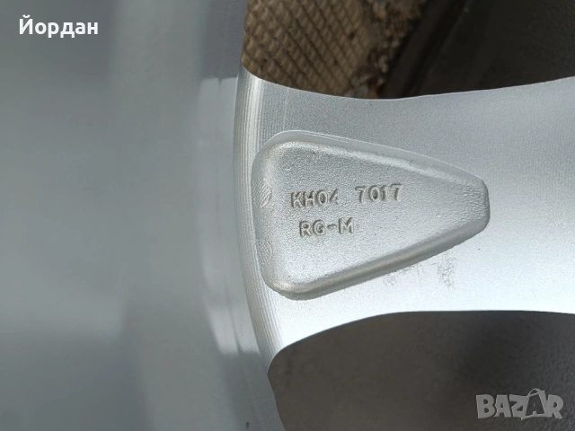 Алуминиеви джанти 17 ' цола с датчици 5x114,3 Хюндай / HYNDAI MAZDA KIA ET45 7J , снимка 13 - Гуми и джанти - 54182588