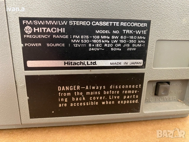 Hitachi TRK-W1E, снимка 6 - Радиокасетофони, транзистори - 54932834
