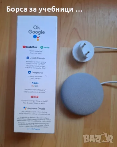 Смарт колонка Google Nest Mini 2nd Gen + кутия - супер запазена, снимка 5 - Bluetooth тонколони - 55610157