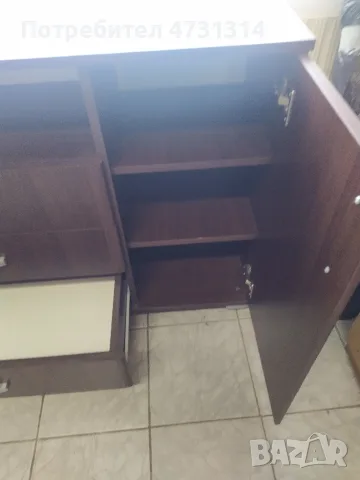 Шкаф 15 Е тъмен цвят, дължина 1.50, снимка 3 - Шкафове - 55338520