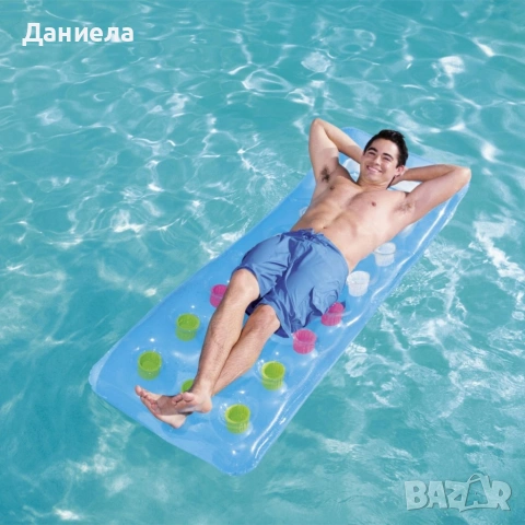 Надуваем матрак с прозорец 188x71 см – Максимален комфорт и релакс във водата, снимка 5 - Други стоки за дома - 54958597