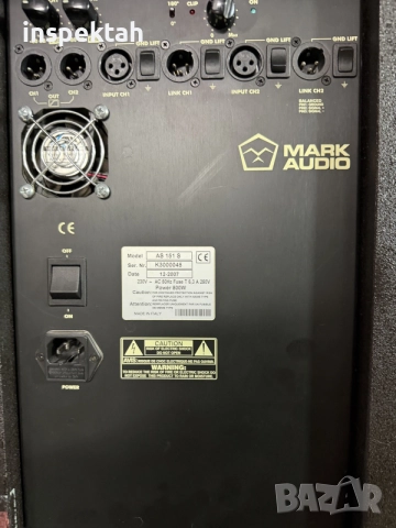 Mark Audio AS 151s активни суб буфери, снимка 3 - Тонколони - 55449012