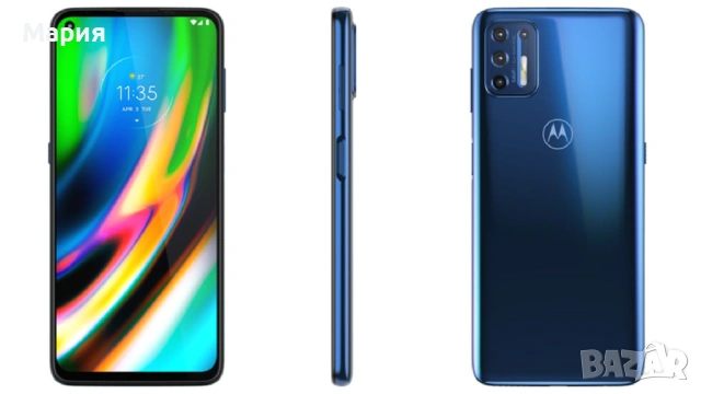 Телефон Motorola G9 Plus, 6GB/128 GB, Navy Blue, снимка 2 - Motorola - 54450229