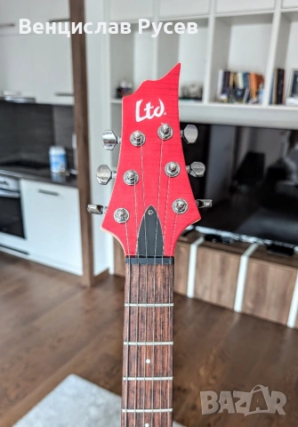ESP LTD H-101FM See Thru Red, 2016, Indonesia, снимка 5 - Китари - 54885009