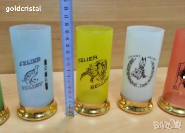 Стъклени водни чаши патрони, снимка 5 - Антикварни и старинни предмети - 35984733