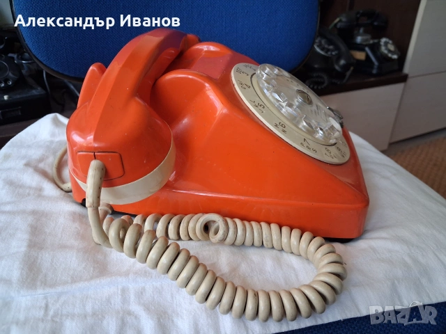Френски,ретро телефон CTD Paris 1977г., снимка 3 - Антикварни и старинни предмети - 54978497