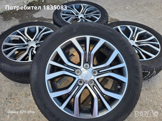 Лети джанти 18ки 5х114.3 Mitsubishi + летни гуми 225/55/18 Falken