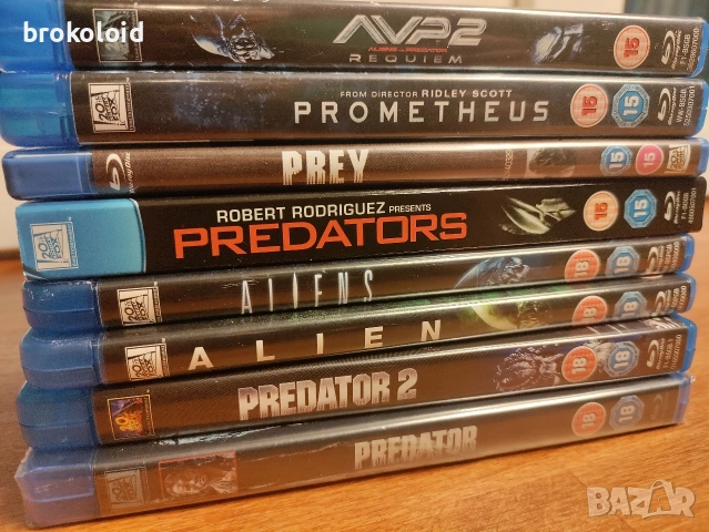 Колекция Alien Predator Prey Prometheus и други, снимка 4 - Blu-Ray филми - 54654969