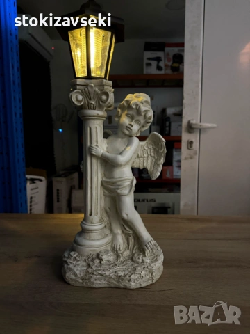 Соларна лампа ангел - елегантна декорация за всеки двор, снимка 2 - Градински мебели, декорация  - 54083145