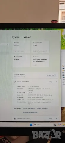 Мощнa Гейм и Работна Машина Ryzen 9 5900XТ 16/32Core/64GB/1TB SSD+5TB HDD/FE 3080TI 12Gb/Гаранция, снимка 15 - Геймърски - 54954131