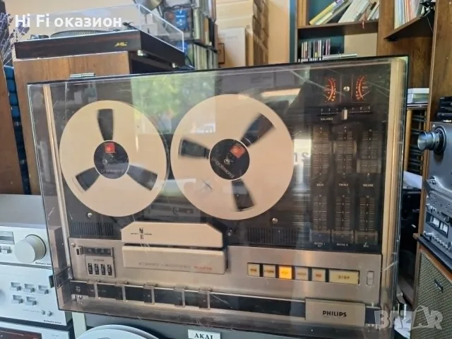 Магнетофон Philips N4418  Три глави * Тро мотора, снимка 3 - Декове - 55455486