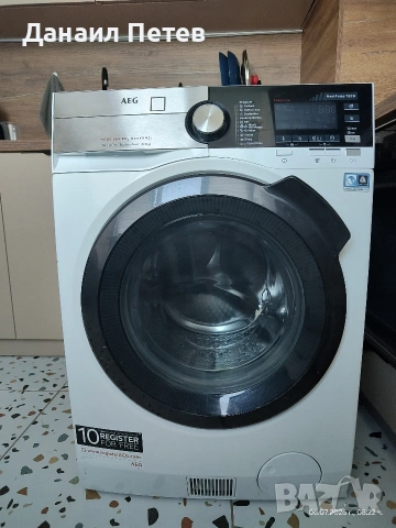 Пералня + сушилня термопомпа AEG L9WBC61B
