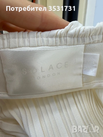 Solace London плисиран широк панталон в размер S, снимка 4 - Панталони - 55067590