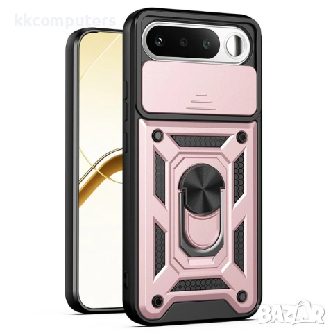Калъф за Realme 16 5G с Капаче за Камера и Стойка - PC+TPU, Военна защита, 7 цвята, снимка 3 - Калъфи, кейсове - 54386714