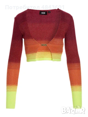 GCDS къса жилетка / cropped cardigan , снимка 5 - Жилетки - 54733059