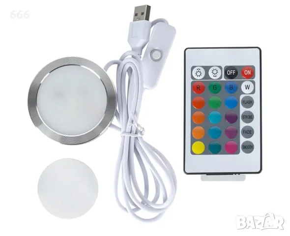 2 броя LED светлина с USB кабел + дистанционно 