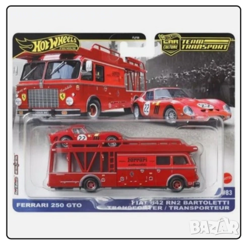Hot Wheels Premium Team Transport 2025 Ferrari 250 GTO Fiat 642