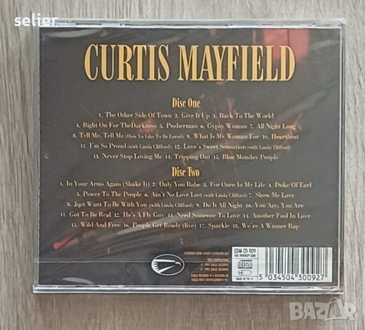 Curtis Mayfield ‎– The Masters Оригинален двоен диск-чисто нов,с целофана Издание 🇬🇧 1997г Стил:Ja, снимка 2 - CD дискове - 55151426