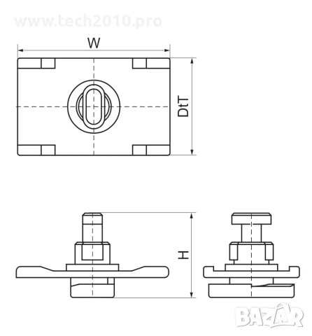 Walraven starQuick® Rail адаптор за скоби, снимка 2 - Железария - 55101408