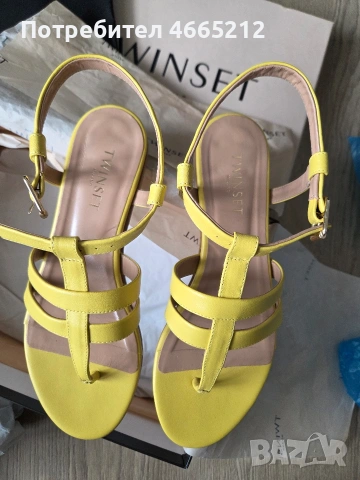 кожени сандали Twinset, снимка 4 - Сандали - 54303485