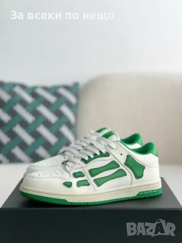 Amiri Skel Top Low Sneakers "White/Green" Унисекс👟Дамски Маратонки👟Мъжки Маратонки Код ch16