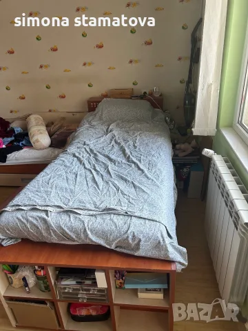 Единично легло с матрак , снимка 3 - Спални и легла - 55691996