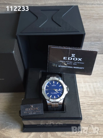Edox Delfin Quartz 3 hands 53021 3CA BUIN, снимка 6 - Мъжки - 54679927