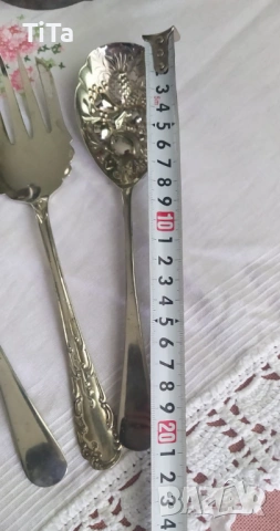 Английски посребрени прибори за сервиране, снимка 2 - Прибори за хранене, готвене и сервиране - 54058177