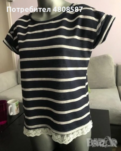 Дамска тениска на райе, снимка 7 - Тениски - 54360108