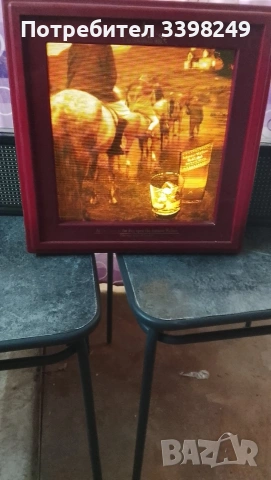 Ретро светеща реклама Johnnie Walker – сменящи се картини, снимка 2 - Рекламни табели - 54987322