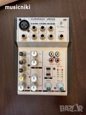 Миксер Behringer Eurorack UB502, снимка 2 - Ресийвъри, усилватели, смесителни пултове - 54844774
