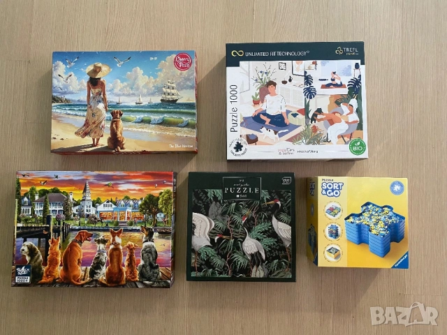 Пъзели Black Sea, Trefl, Interdruck, Cherry Pazzi + Сортери Ravensburger