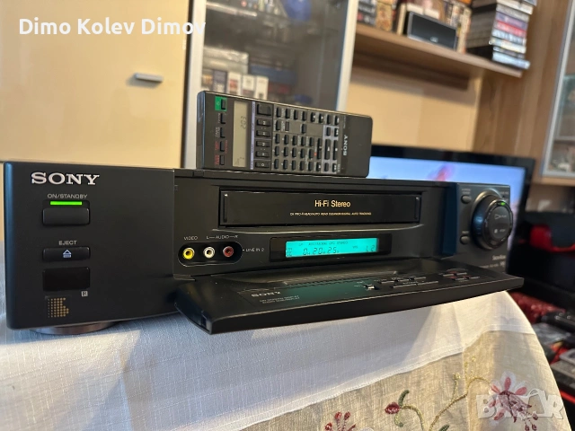 SONY SLV E80, Видео HiFi Stereo с дистанционно, снимка 4 - Плейъри, домашно кино, прожектори - 54989620