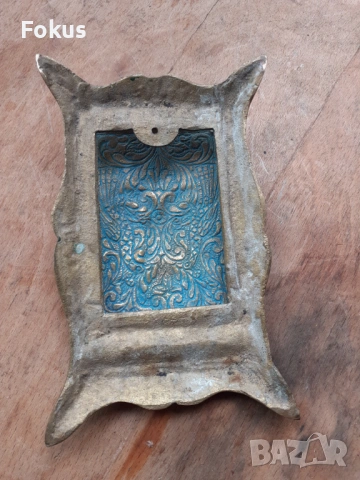 Стар тефтер за бележки бронз емайл двуглав орел, снимка 4 - Антикварни и старинни предмети - 54257515