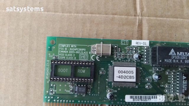D-Link DE-220PT REV-D1 16-bit ISA Network Controller Card , снимка 7 - Мрежови адаптери - 54575188