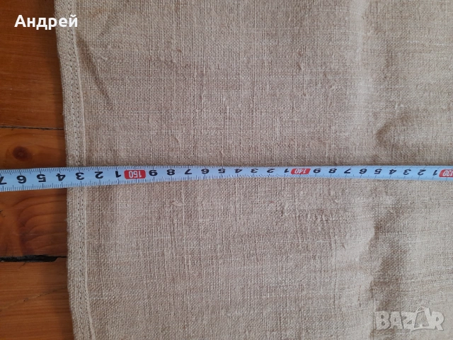 Стар ленен плат,лен #3, снимка 6 - Антикварни и старинни предмети - 54345876