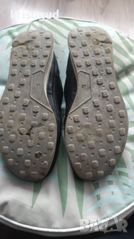 ПОДАРЯВАМ, Черни мъжки обувки от естествена кожа с ластик, снимка 4 - Ежедневни обувки - 54157013