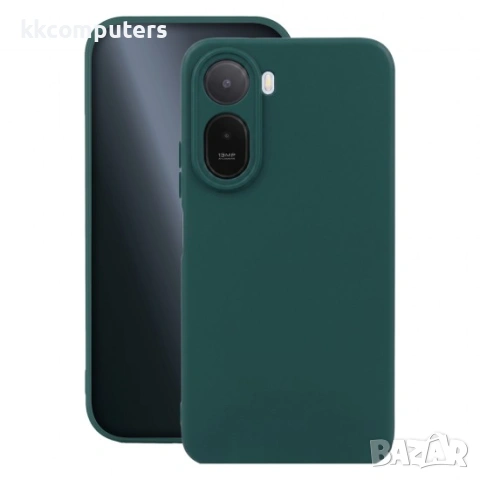 Силиконов кейс iPaky матиран, За Xiaomi Redmi A7 Pro, Тъмнозелен и Протектор