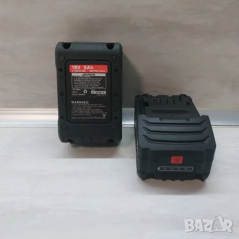 КОМПЛЕКТ 2 бр. Чисто Нови Батерии 18V 5Ah за Metabo (Заместител) – 90Wh с LED Индикатор