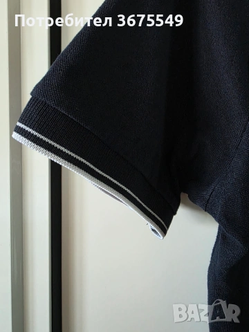 Мъжка тениска Stone Island Tipped Piqué Polo Shirt - размер M, снимка 3 - Тениски - 54881625