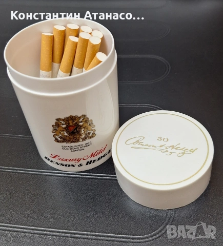 Корекомска цилиндрична кутия за цигари, снимка 6 - Колекции - 55002099