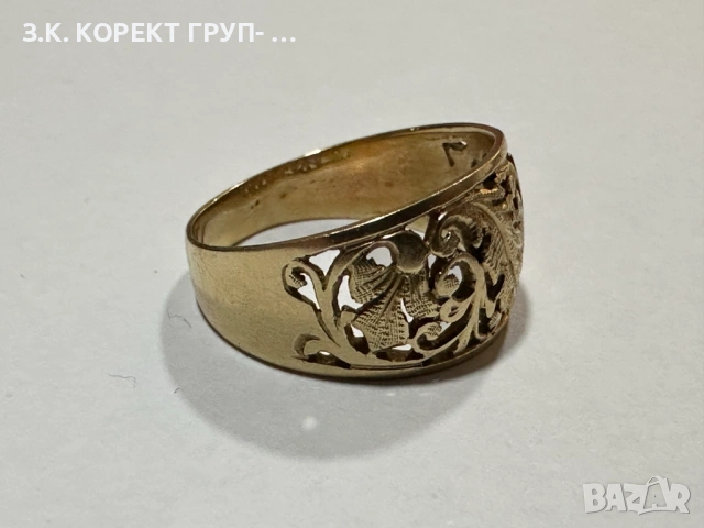 Златен пръстен 14к, 5,72гр, снимка 5 - Пръстени - 53977330