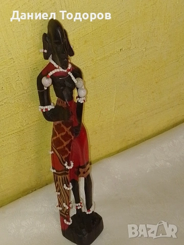 Стара Дървена Африканска Фигура , Статуетка - Масай, снимка 2 - Статуетки - 54323307