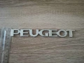 сребрист надпис Peugeot стар стил, снимка 3