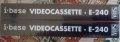 Видеокасети VHS i-base extra high grade 240 минути, снимка 3